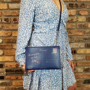 Kate Spade Bon Voyage River Postcard CROSSBODY